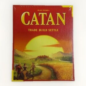 Catan Board (Settlers of Catan) Game Strategy Trade Build Settle New Sealed Box